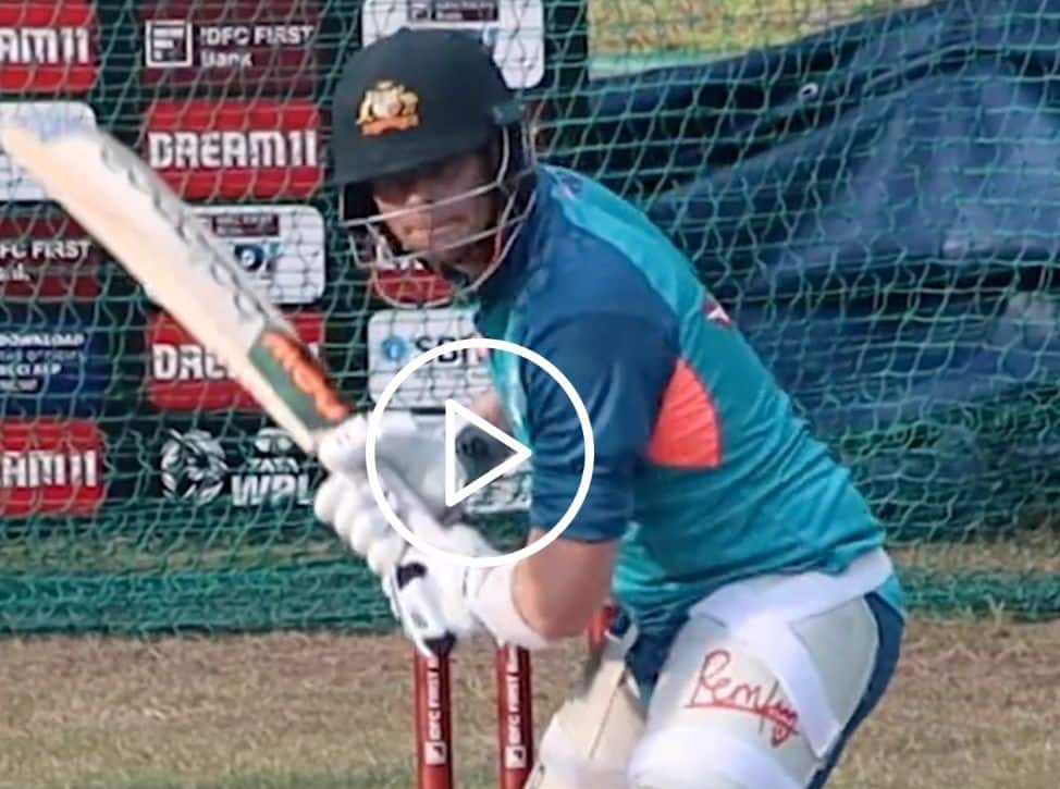 [Watch] Steve Smith Hits Nets In Mohali Ahead Of First IND vs AUS ODI